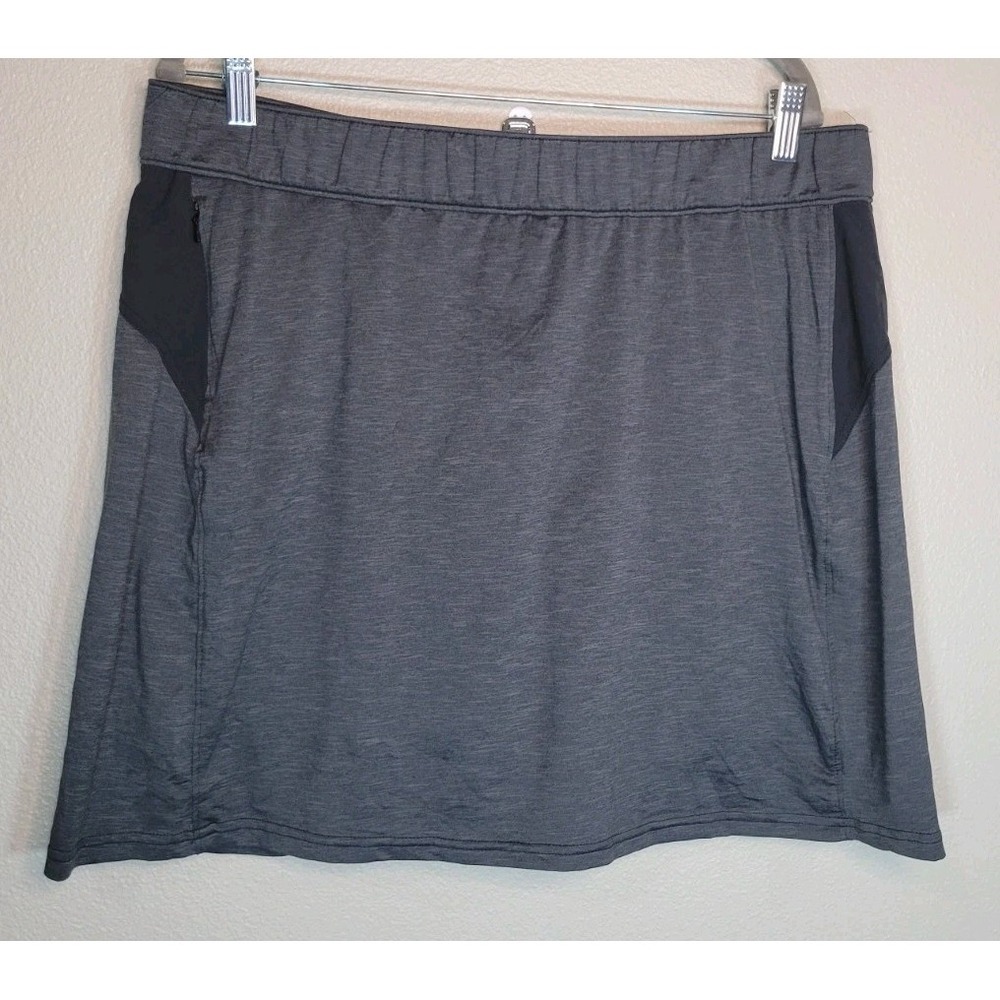 Columbia Women's Athletic Skort XL‎ Gray Stretch Lined Active Skirt